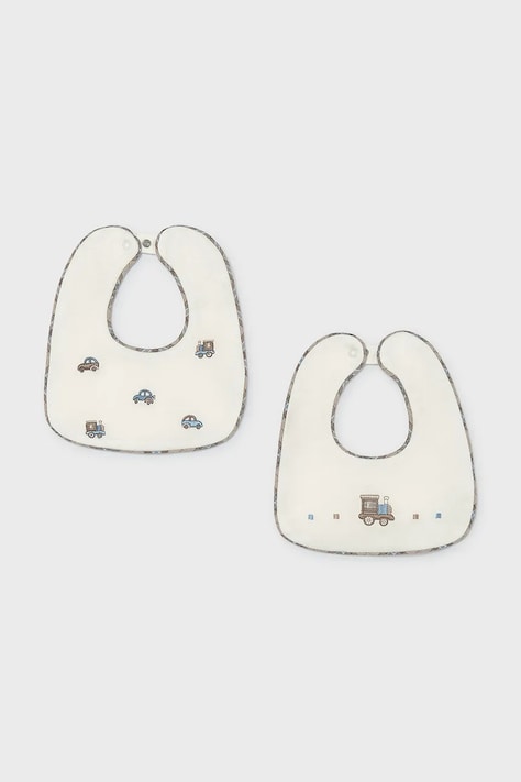 Mayoral Newborn слюнявчик для детей хлопковый 2 шт. белый 9137