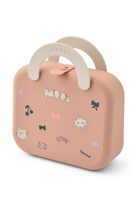 Liewood Кутия за обяд за деца Elara Foldable Lunchbox розова LW20944