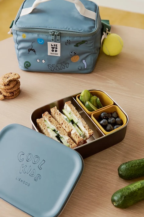 Liewood δοχείο φαγητού παιδικό Nina Stainless Steel Lunchbox σκούρο μπλε LW20942