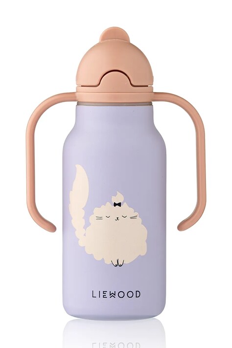 Liewood butelka na wodę dziecięca Kimmie Water Bottle 250 ml fioletowa LW19618