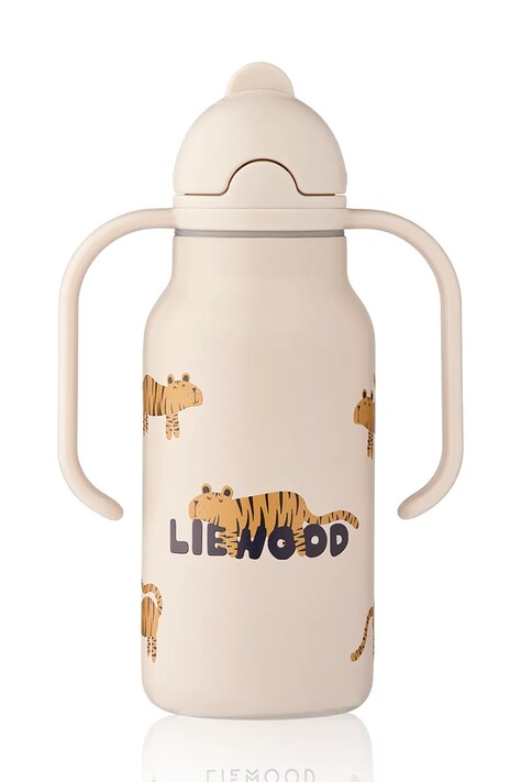 Liewood butelka na wodę dziecięca Kimmie Water Bottle 250 ml beżowa LW19618