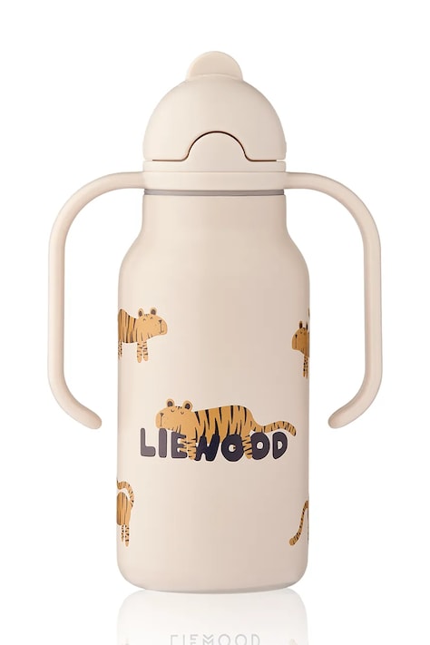 Liewood butelka na wodę dziecięca Kimmie Water Bottle 250 ml beżowa LW19618