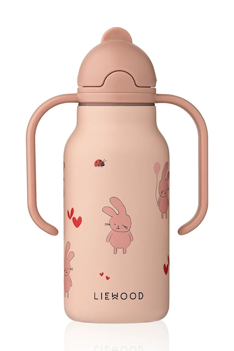 Liewood Butelka na wodę dziecięca Kimmie Water Bottle 250 ml różowa LW19618