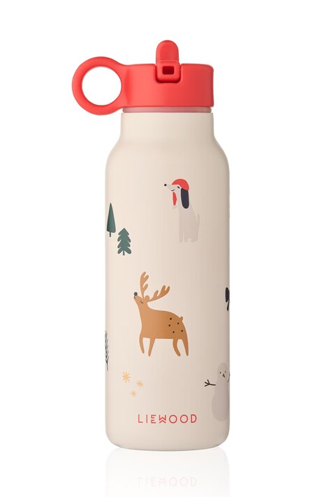 Liewood Butelka na wodę dziecięca Falk Water Bottle 350 ml beżowa LW19617