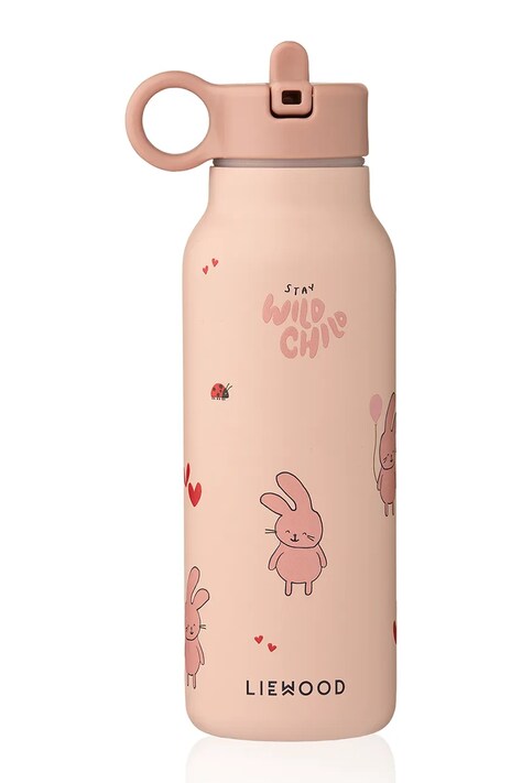 Liewood Butelka na wodę dziecięca Falk Water Bottle 350 ml różowa LW19617