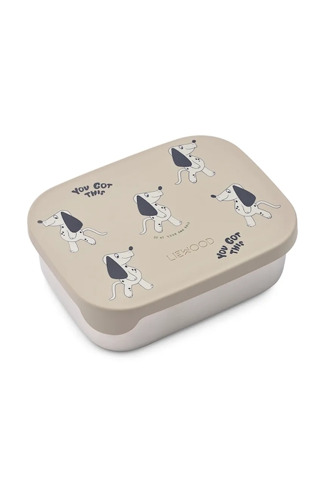 Liewood Uzsonnásdoboz gyerek Arthur Printed Lunchbox szürke LW14982