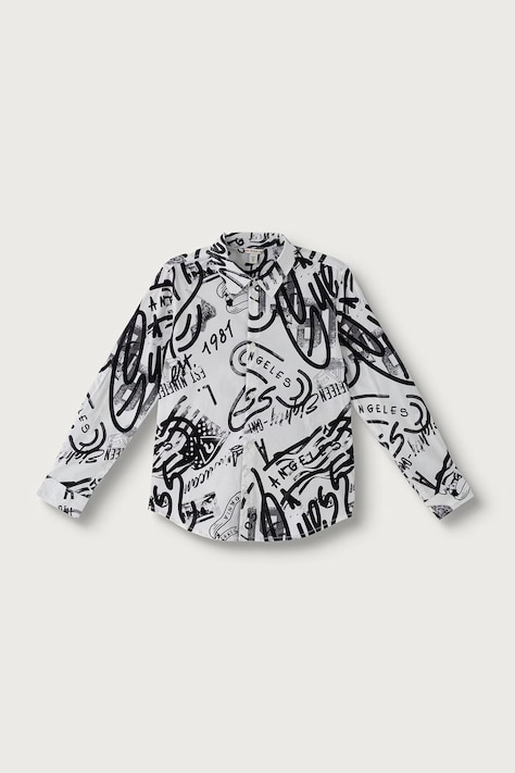 Guess Риза за деца с памук бяла L6BH01 W4106