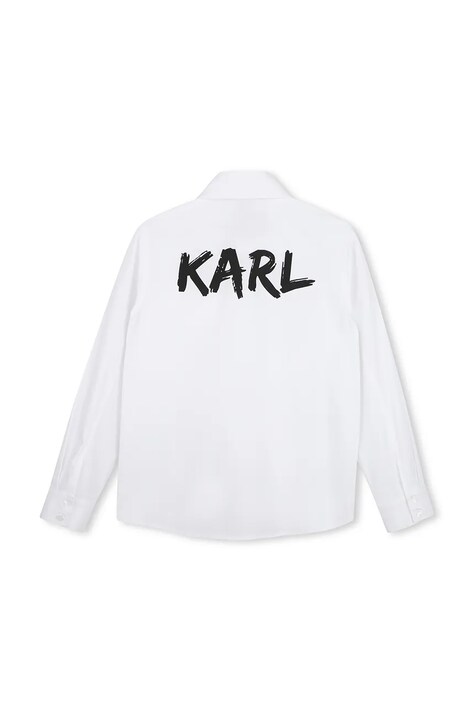 Karl Lagerfeld сорочка дитяча бавовняна — AW26-KDBZY4, білий — фото 2