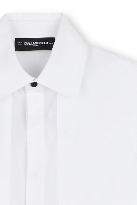 Karl Lagerfeld сорочка дитяча бавовняна — AW26-KDBZY5, білий — фото 3