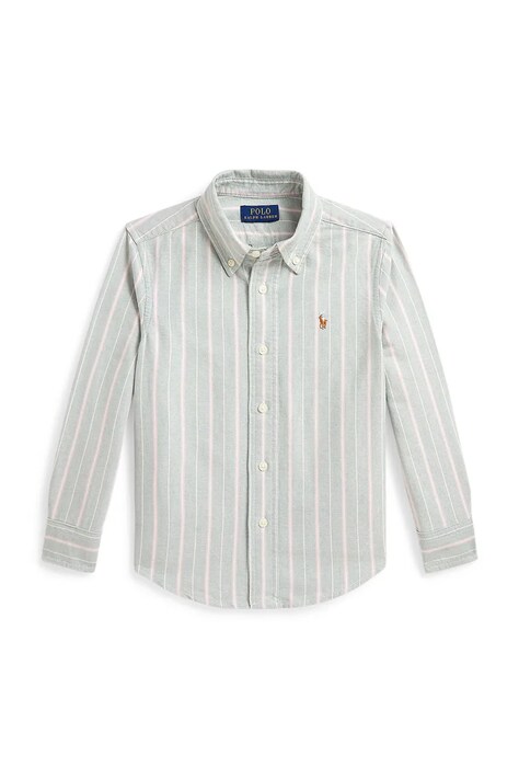 Polo Ralph Lauren сорочка дитяча бавовняна — AW26-KDBZYS, сірий — фото 2
