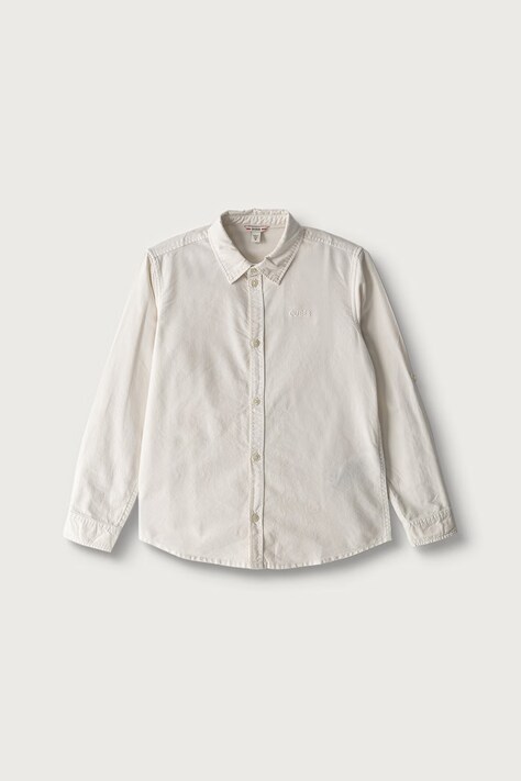 Guess košeľa detská bavlnená béžová hladká L6YH02 W2675