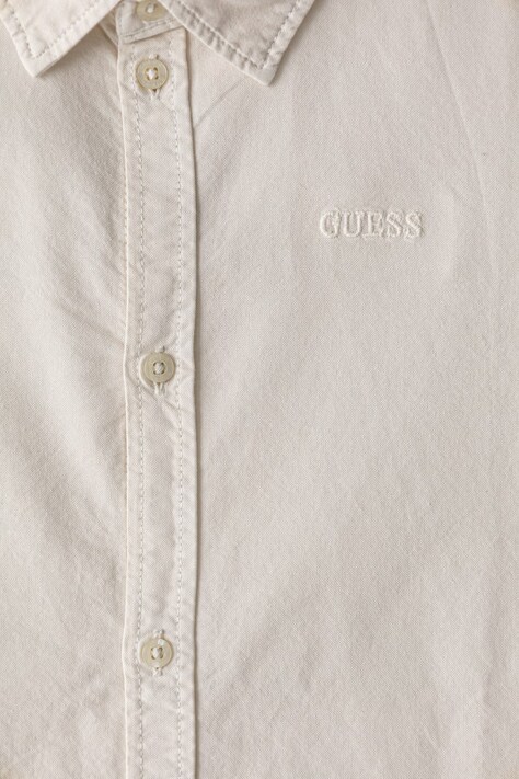 Guess сорочка дитяча бавовняна — AW26-KDBZZI, бежевий — фото 3