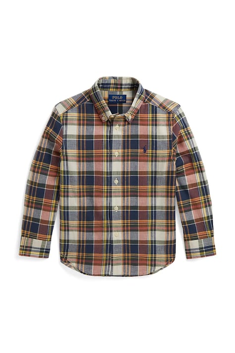 Polo Ralph Lauren srajca otroška bombažna črna karirasta 322B18219002