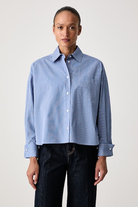 Weekend Max Mara Koszula damska bawełniana WKDOVATTA niebieska w paski 2625116052