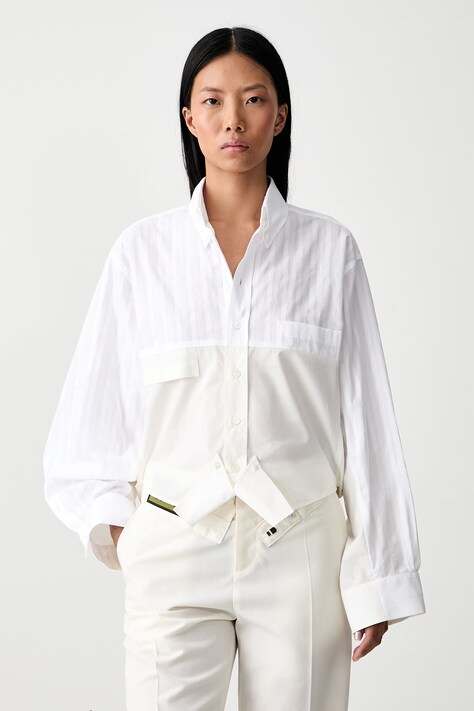 MM6 Maison Margiela koszula damska bawełniana biała S52DT0058-MTN128