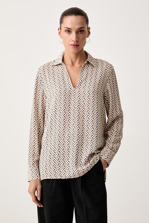 Lacoste Bluzka koszulowa damska różowa CF8461