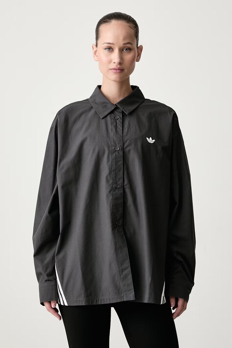 adidas Originals Koszula damska bawełniana szara gładka KR9110