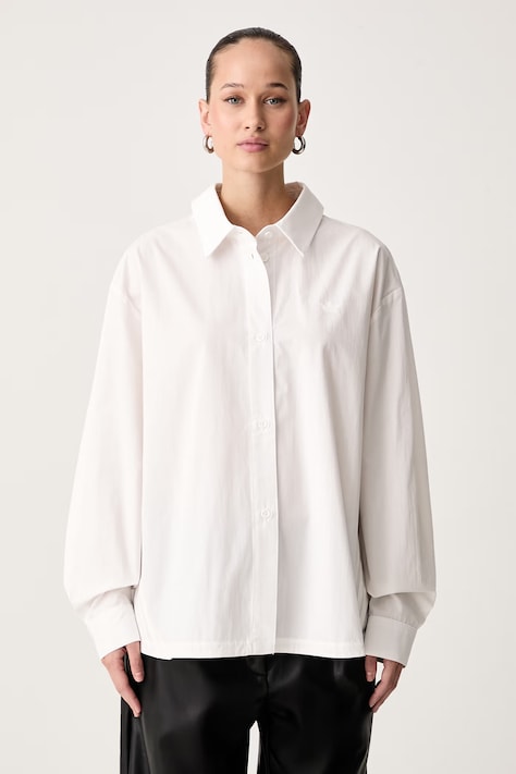 adidas Originals Koszula damska bawełniana biała logo KR7079