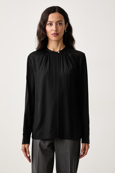Tommy Hilfiger Bluza za žene od viskoze crna bez uzorka WW0WW51825