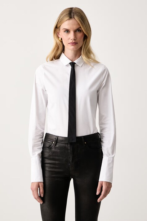 Armani Exchange Риза дамска от памук бяла XW002951 AF25762