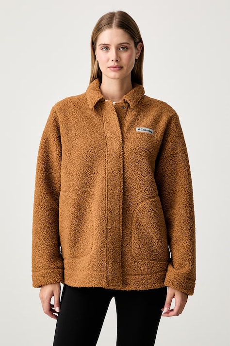 Columbia mikina na zips dámska flísová Panorama hnedá 2173692