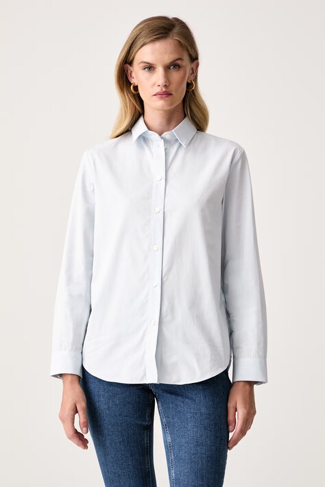 MM by Max Mara koszula damska bawełniana MMLDANZA niebieska w prążki 2626116067600