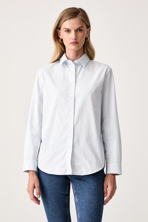 MM by Max Mara koszula damska bawełniana MMLDANZA niebieska w prążki 2626116067600