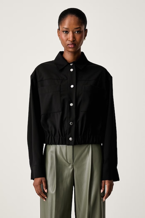Weekend Max Mara яке дамско от вълна WKDDECANO черно 2625046041600