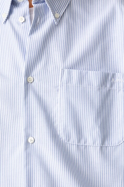 A.P.C. сорочка жіноча бавовняна chemise sophia button down logo — AW26-KDDZTF, блакитний — фото 5