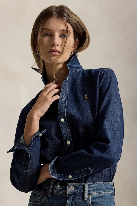 Polo Ralph Lauren koszula damska jeansowa granatowa 211B17137