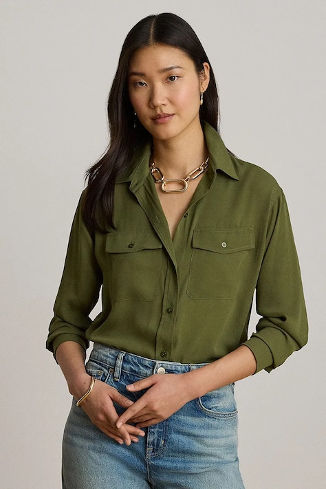 Lauren Ralph Lauren koszula damska zielona 200P10130