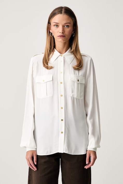 Marciano by Guess koszula damska z wiskozą NORI beżowa G6YH12 W3138