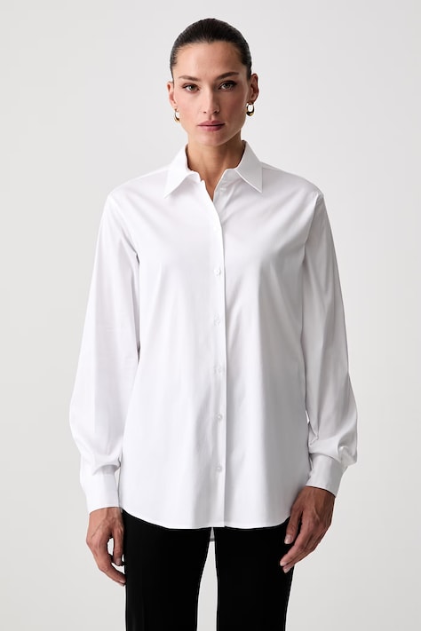Marciano by Guess πουκάμισο γυναικείο με βαμβάκι ULLA λευκό απλό G6GH25 W2212