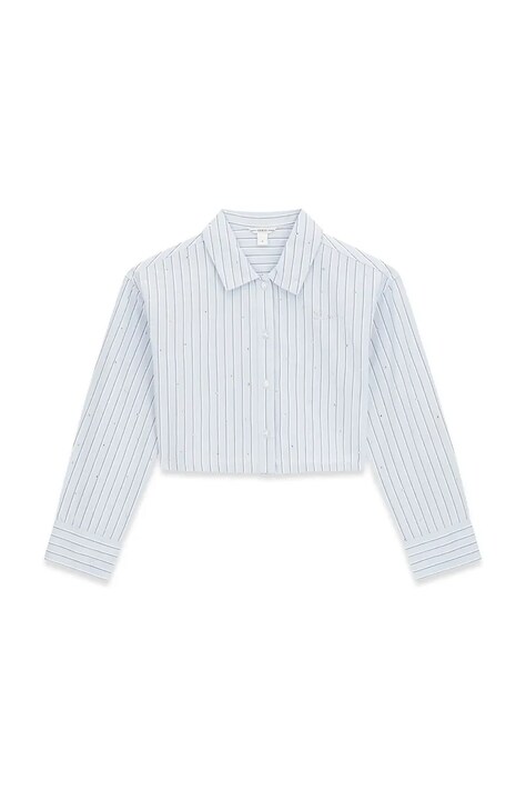Guess Koszula dziecięca bawełniana niebieska w paski J6YH01 W2642