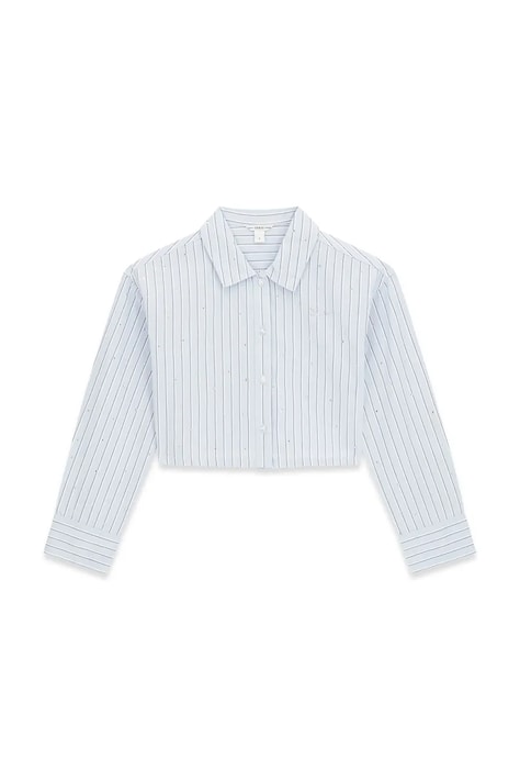 Guess Koszula dziecięca bawełniana niebieska w paski J6YH01 W2642