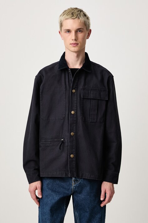 Barbour Kurtka koszulowa bawełniana męska granatowa MOS0493NY74