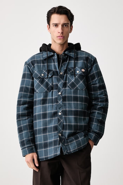 Dickies Kurtka koszulowa męska bawełniana turkusowa DK0A4XT80DN1