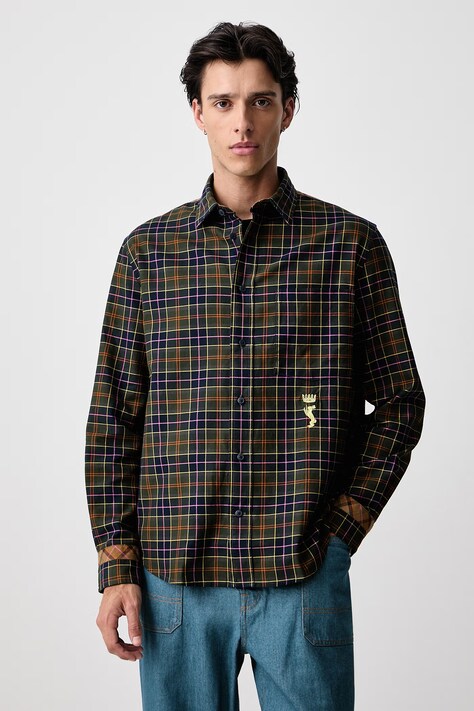 Barbour X PAUL SMITH koszula bawełniana męska multicolor w kratkę MSH5851TN11