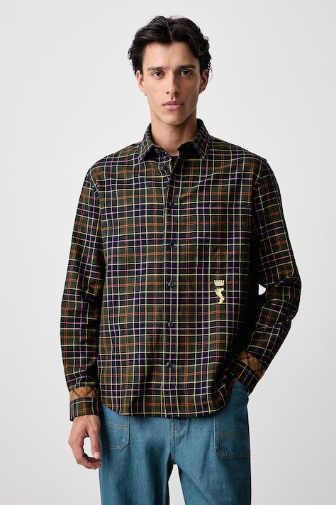 Barbour X PAUL SMITH koszula bawełniana męska multicolor w kratkę MSH5851TN11