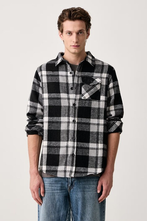 Hurley Koszula męska czarna w kratkę MVSEU00010
