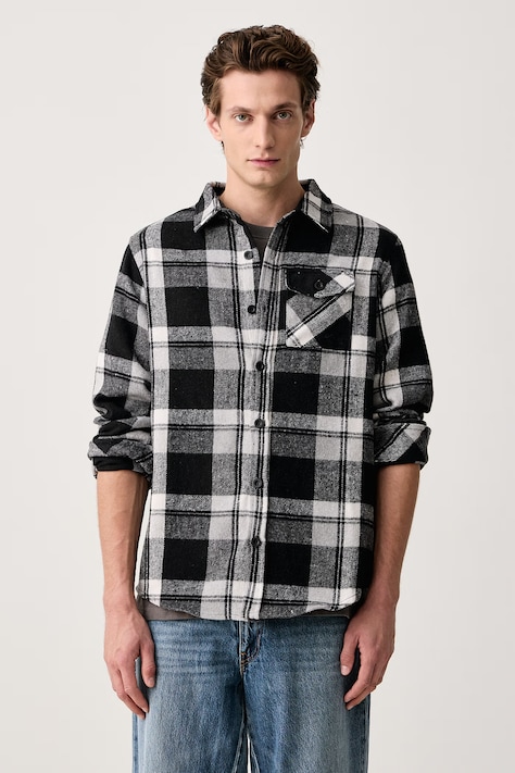 Hurley Koszula męska czarna w kratkę MVSEU00010