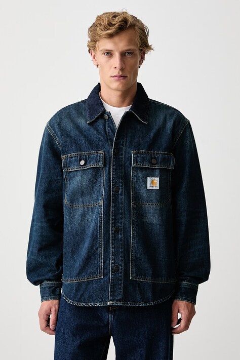 Carhartt WIP Oakland Shirt Jac koszula jeansowa męska niebieska I037532