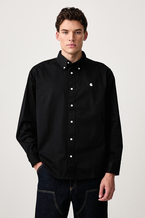 Carhartt WIP OG Madison Shirt cotton Men's black plain I037146