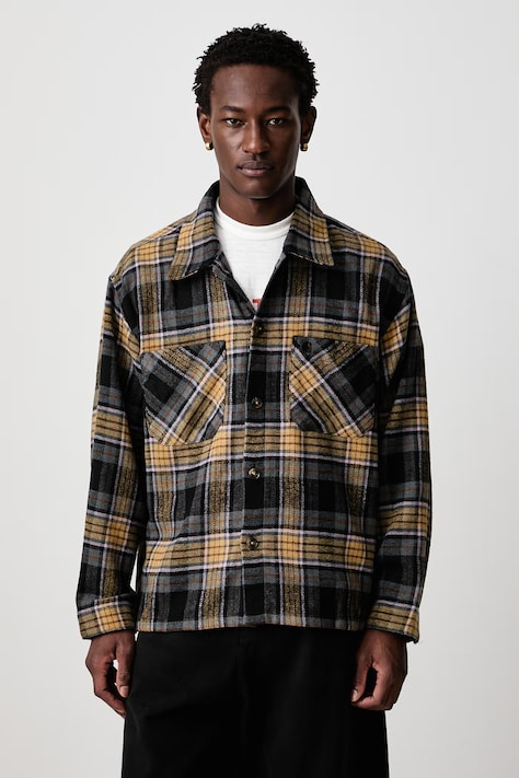 Carhartt WIP Parson Shirt koszula męska z dodatkiem wełny szara w kratkę I037051