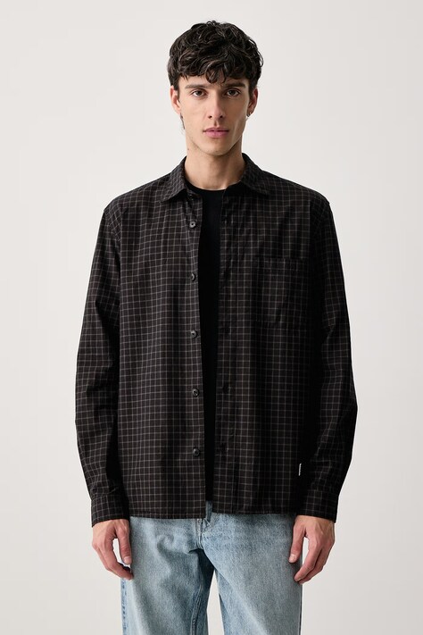 Marc O'Polo Koszula męska bawełniana niebieska w kratkę 5000012138