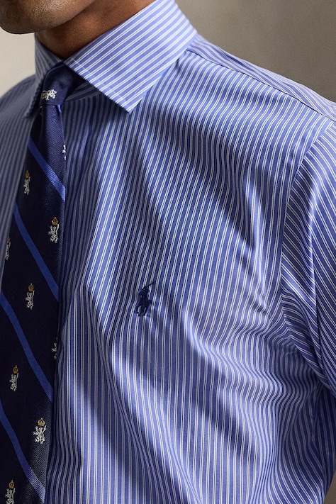 Polo Ralph Lauren Koszula męska bawełniana niebieska w paski 712B29902