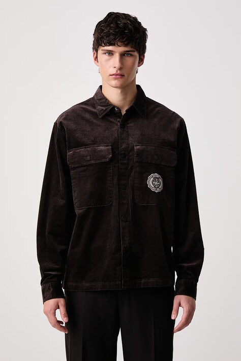 Armani Exchange Koszula męska sztruksowa czarna XM003245 AF27114
