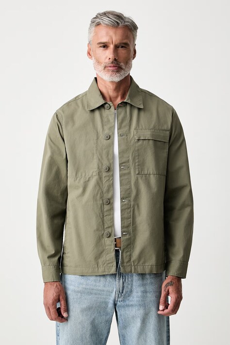 Barbour kurtka koszulowa męska bawełniana Sherburn zielona MOS0479