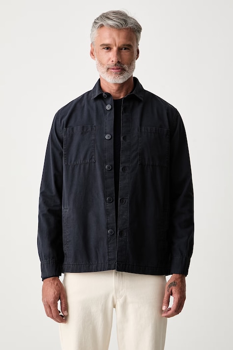 Barbour kurtka koszulowa męska bawełniana Rickfell granatowa MOS0428