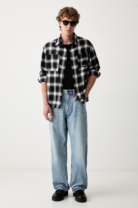 Karl Lagerfeld Jeans сорочка чоловіча бавовняна — AW26-KDMZT6, чорний — фото 2